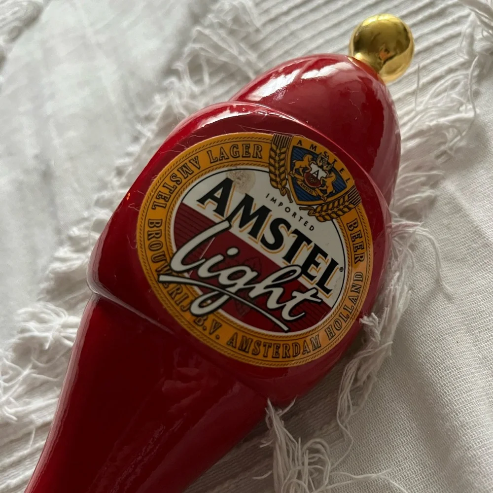 Vintage AMSTEL LIGHT beer tap handle 10.5” pull NEW NWOT
